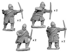 Темные века (Dark Ages) - Norman Bowmen in Chainmail (8 figs) - Crusader Miniatures NS-CM-DAN012