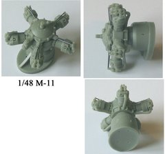 1/48 Двигатель М-11 для советских самолетов, сборный смоляной (без инструкции)