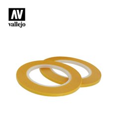 Маскувальна малярна стрічка 3 мм, довжина 18 м, 2 штуки (Vallejo T07004) Masking Tape