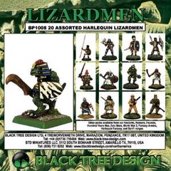 Ящеро-люди (Lizardmen) (20 шт) 28 мм, Black Tree Design BLTR-BP1008