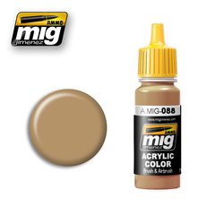 Хаки коричневый, 17 мл (Ammo by Mig A.MIG-088 Khaki brown) акриловая краска
