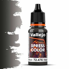 Greasy Black Xpress Color, 18 мл (Vallejo 72476), акрилова фарба для Speedpaint, аналог Citadel Contrast