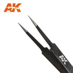 Пинцет прямой остроносый (AK Interactive AK9008 Precision straight tweezers)