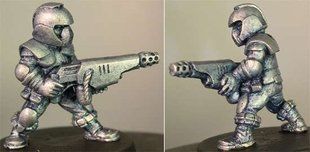 HassleFree Miniatures - Stefan, Male Grymn with flame gun - HF-HFG031
