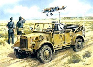 1/35 le.gl.Einheits-Pkw Kfz.2 германский автомобиль радиосвязи (ICM 35522), сборная модель