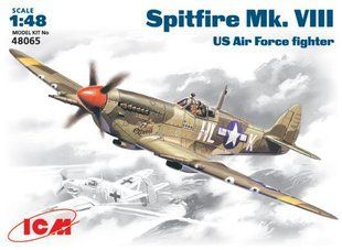 1/48 Spitfire Mk.VIII винищувач ВПС США (ICM 48065), збірна модель