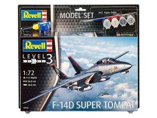 1/72 Самолет F-14D Super Tomcat, стартовый набор с красками, клеем и кисточкой (Revell 63960), сборная модель