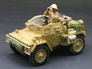 1:30 Разведывательный автомобиль Dingo с экипажем (Dingo Scout Car Set)