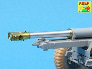 1/35 Ствол MK2 с дульным тормозом для пушки British 25 pdr, металлический (Aber 35-L127)