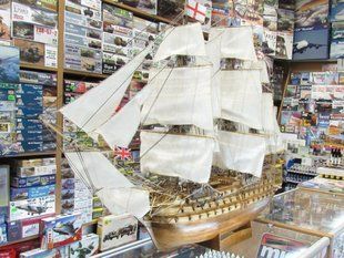 HMS Victory английский линкор Виктори, готовая модель ручной сборки (дерево) 1/84