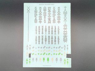 Necron Intercessors Transfer Sheet, декаль (порезанная) для миниатюр Warhammer 40000 (Games Workshop)