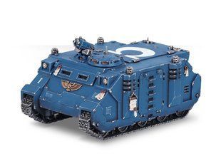 Space Marine Rhino, бойовий танк Warhammer 40k (Games Workshop 48-12), збірний пластиковий, без коробки