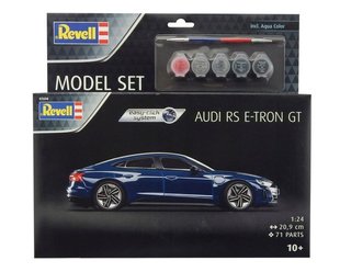 1/24 Автомобіль Audi RS E-Tron GT, серія Model Set з фарбами та пензлями, складання без клею (Revell 67698), збірна модель