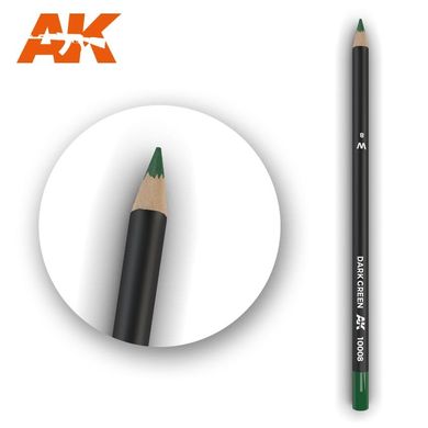 Карандаш для везеринга и эффектов "Темно-зеленый" (AK Interactive AK10008 Weathering pencils DARK GREEN)