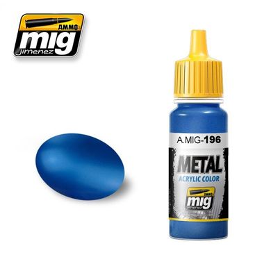 Металік синій, 17 мл (Ammo by Mig A.MIG-196 Warhead metallic blue) акрилова фарба