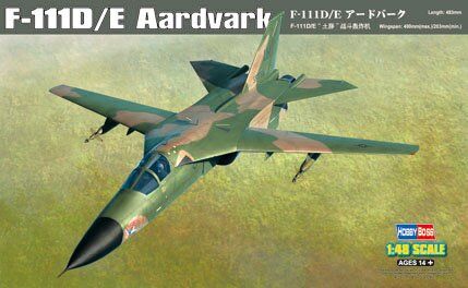 1/48 F-111D/E Aardvark американський літак (HobbyBoss 80350), збірна модель