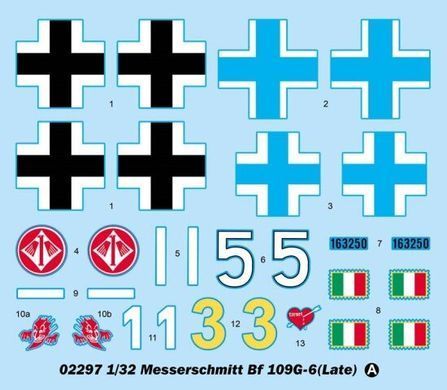 1/32 Messerschmitt Bf-109G-6 германский истребитель (Trumpeter 02297) сборная модель