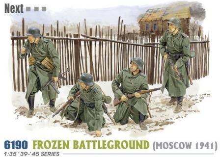 1/35 Frozen Battleground, Moscow 1941, 4 фигуры (Dragon 6109) сборные масштабные миниатюры