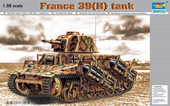 1/35 Hotchkis 39(H) трофейний німецький танк (Trumpeter 00352) збірна модель