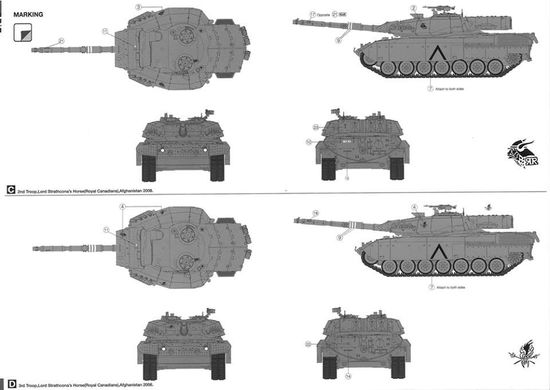 1/35 Leopard C2 Mexas канадский основной боевой танк (Takom 2003) сборная модель