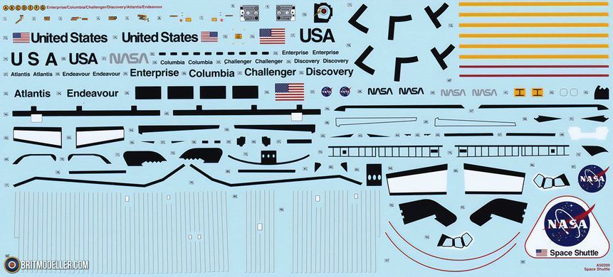 1/144 Космічний шатл&nbsp;Space Shuttle, серія Gift Set з фарбами, клеєм та пензлями&nbsp;(Airfix A50200), збірна модель