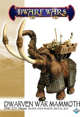 Dwarf Wars - Mercenary Dwarf War Mammoth - West Wind Miniatures WWP-DW-223