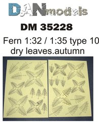 1/32-1/35 Листья папоротника желтые, 48 штук (DANmodels DM 35228)
