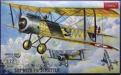 1/72 Sopwith 1 1/2 Strutter легкий бомбардировщик Первой мировой (Токо 139) сборная модель