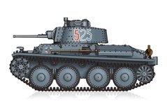 1/72 Pz.Kpfw.38(t) Ausf.E/F німецький легкий танк (Hobbyboss 82956), збірна модель