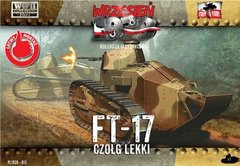 1/72 Renault FT-17 легкий танк + журнал (First To Fight 013) сборка без клея