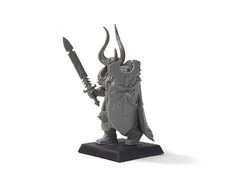 Warrior of Chaos with Sword, миниатюра Warhammer Fantasy Battles, собранная пластиковая (Games Workshop)