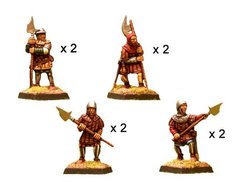 Средневековье (Medieval World) - Hundred Years War Halberdiers (8) - Crusader Miniatures NS-CM-MEH001