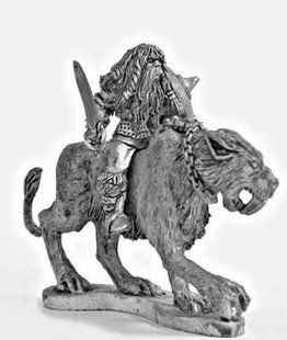 Mirliton Miniatures - Миниатюра 25-28 mm Fantasy - Barbarian Tiger Rider 2 - MRLT-BA013