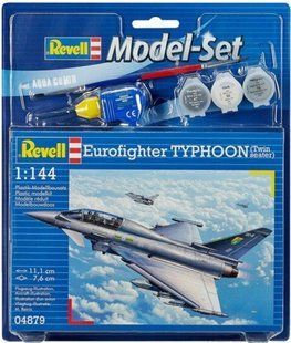 1/144 Eurofighter Typhoon двухместный + клей + краски + кисточка (Revell 64879)