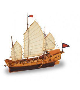 1/60 Китайська джонка "Червоний Дракон", збірна дерев'яна модель (Artesania Latina 18020 Chinese Junk Red Dragon)