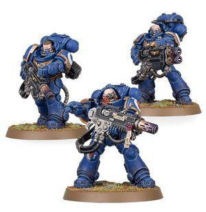 Space Marines Primaris Eradicators, миниатюры Warhammer 40000, сборные пластиковые (Games Workshop 48-43)