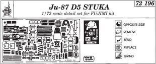 1/72 Фототравление для Junkers Ju-87D Stuka (для Fujimi) интерьер + экстерьер (Eduard 72196)