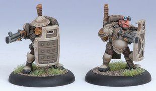 Warmachine Mercenary Hamerfall Shield Gun Corp (Blister pack) - Privateer Press Miniatures PRIV-PIP 41024
