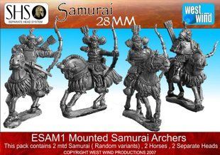 Samurai - Mouted Samurai Archers (2) - West Wind Miniatures WWP-ESAM1