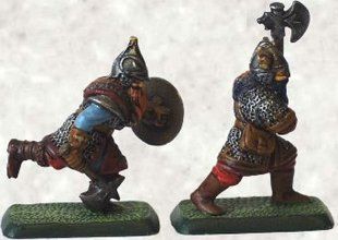 Mithrill Miniatures - Миниатюра 32 mm - Advancing axemen (2 figs.) - MTHRL-MM371