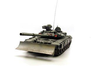 1/35 Трофейный танк Т-90А с рабочей LED-кодсветкой комплекс ОЭП "Штора", готовая модель, авторская работа