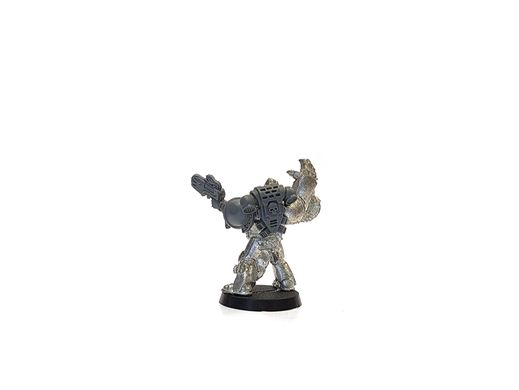 Space Wolves Blood Claws Sergeant, миниатюра Warhammer 40k (Games Workshop), собранная металлическая неокрашенная