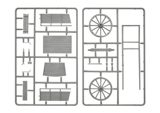 1/35 Фермерская телега и сельские аксессуары (Miniart 35657), сборная модель