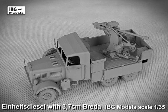 1/35 Einheitsdiesel с 3,7-см зенитной пушкой Breda (IBG Models 35005) сборная модель