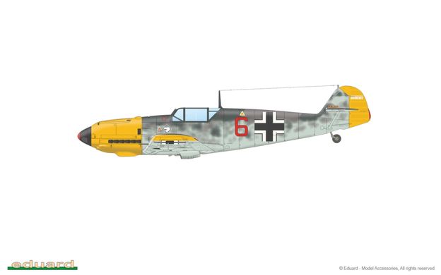 1/48 Messerschmitt Bf-109E-7 германский истребитель, серия Weekend Edition (Eduard 84178), сборная модель