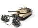 1/35 Танк M1A1 Abrams с колейным минным тралом, готовая модель, авторская работа