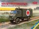 1/35 Unimog S 404 Krankenwagen армейский санитарный автомобиль (ICM 35138), сборная модель