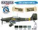 Набор красок "Авиация Люфтваффе раннего периода 1937-41 годов", 4 краски (Hataka BS-02 Blue Line) акрил под кисть