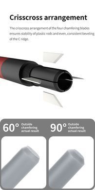 Лезвия 90 градусов для снятия фаски для DSPIAE AT-CT &ldquo;I-deal&rdquo; Plastic Chamfering Tool, 22 штуки