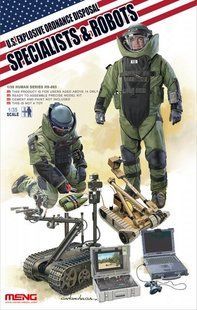 1/35 U.S. Explosive Ordance Disposal Specialists and Robots (Meng Model HS-003)